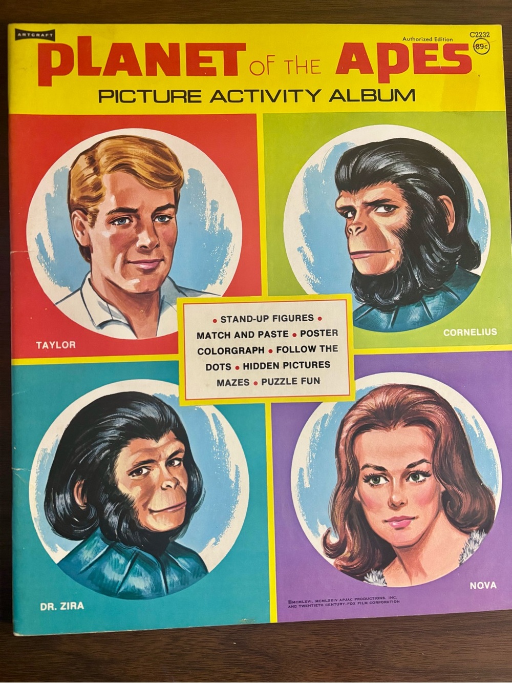 1974 Planet of the Apes Activity Book